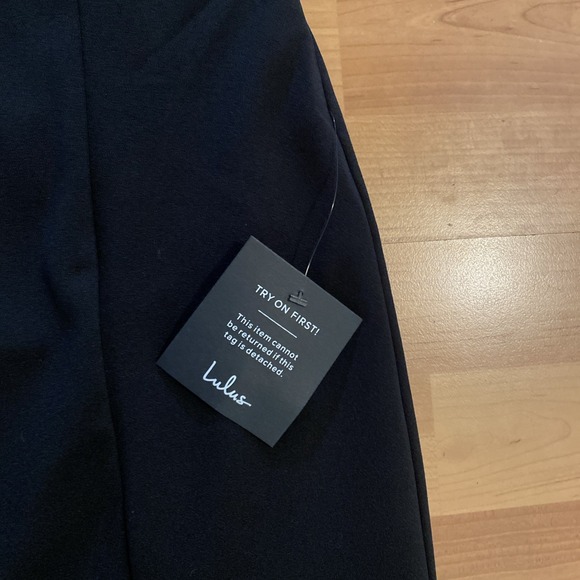 Lulus Sultry Persona Black Lace Strapless Bustier Mermaid Midi‎ Dress Size Large - Picture 16 of 16